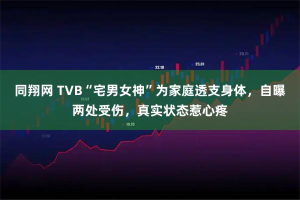 同翔网 TVB“宅男女神”为家庭透支身体，自曝两处受伤，真实状态惹心疼